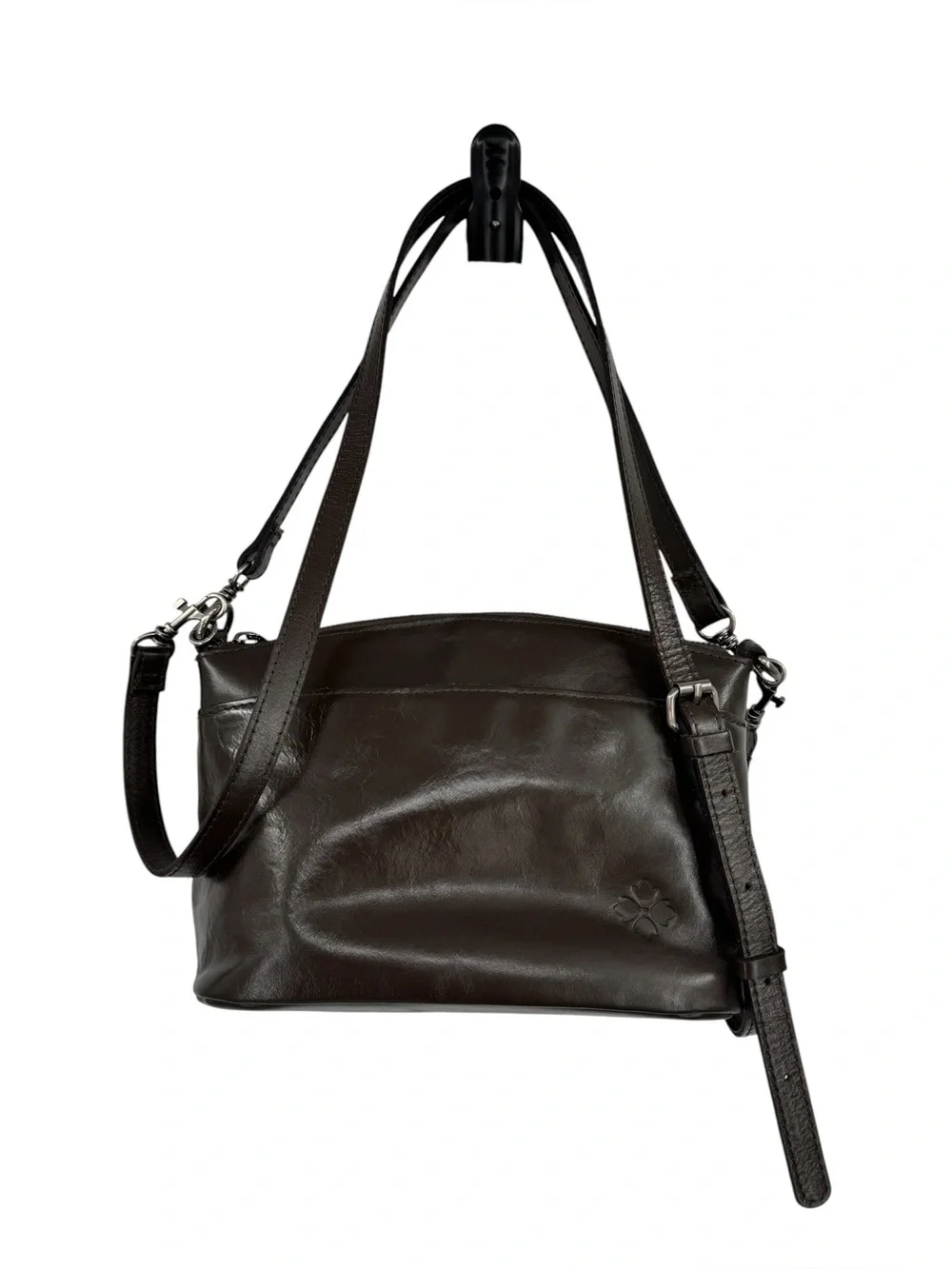 Patricia Nash Vintage Distress Arlee Small Leather Crossbody Bag In Mushroom